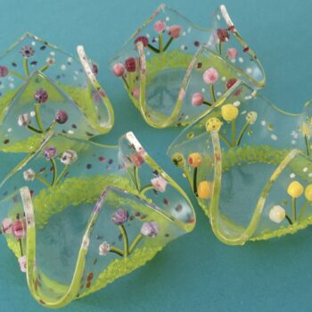 Lemon Gazebo Glass Art spring tealight